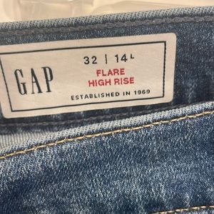 Women’s gap flare jeans size 14 long